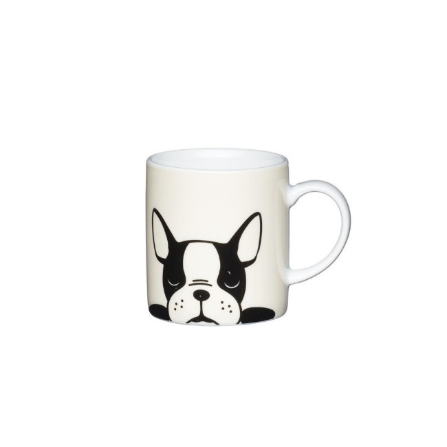 Порцеланова чаша за еспресо, модел "French bulldog", 80 мл - от Kitchen Craft