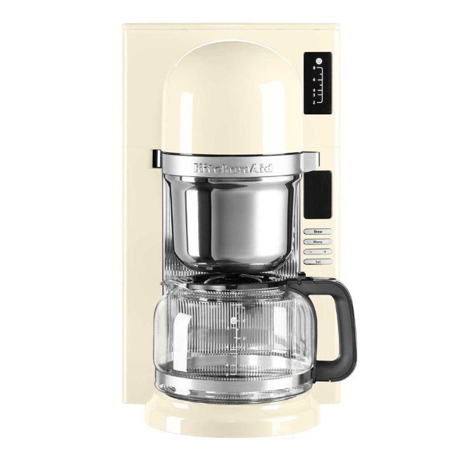 Кафемашина за шварц KitchenAid, 1200W, Програмируема, Бадемово бяла