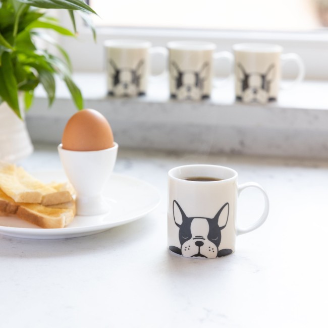 Порцеланова чаша за еспресо, модел "French bulldog", 80 мл - от Kitchen Craft