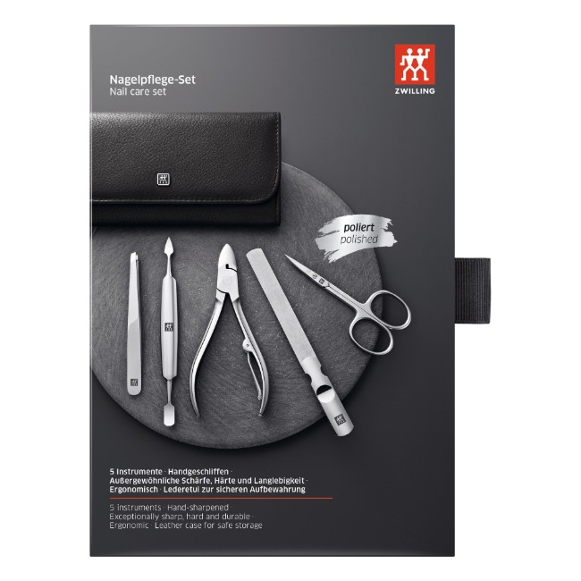 Комплект за маникюр от 5 части, неръждаема стомана - Zwilling Classic Inox