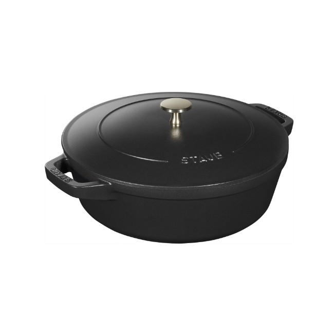 Комплект съдове Cocotte от 3 части, 24см, чугун, Black - Staub