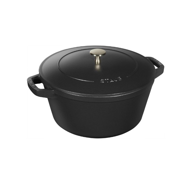 Комплект съдове Cocotte от 3 части, 24см, чугун, Black - Staub