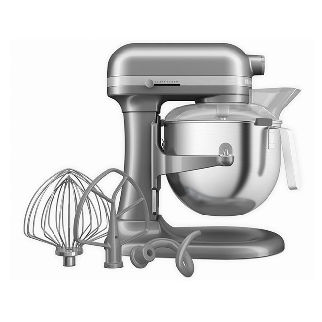 Миксер с повдигаща се купа, 6,6 л, модел HEAVY DUTY, Contour Silver - KitchenAid