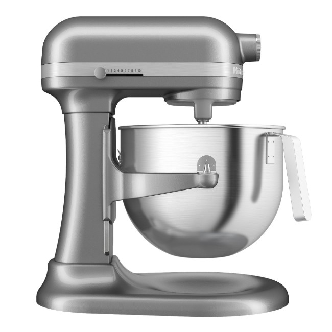 Миксер с повдигаща се купа, 6,6 л, модел HEAVY DUTY, Contour Silver - KitchenAid