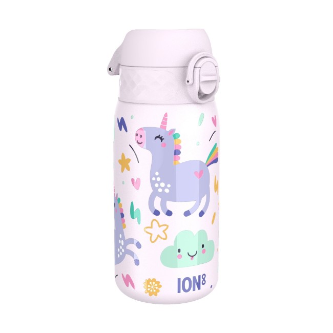 Детска бутилка за вода, неръждаема стомана, 320 мл, Unicorns - Ion8