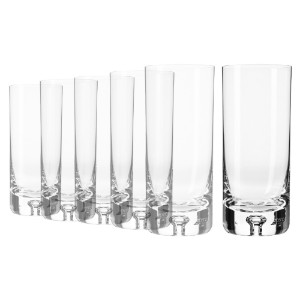 Комплект 6 чаши Long Drinks от кристално стъкло, 300 мл, "Легенда" - Кросно