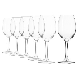 Комплект от 6 чаши за бяло вино, кристално стъкло, 240 мл, "ELITE" - Кросно