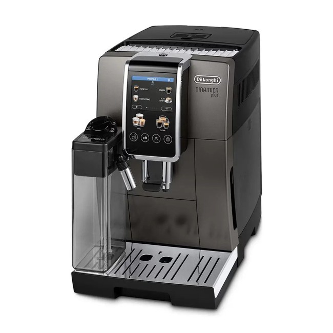 Автоматична машина за еспресо 1450 W, "Dinamica Plus", Titanium Black - DeLonghi