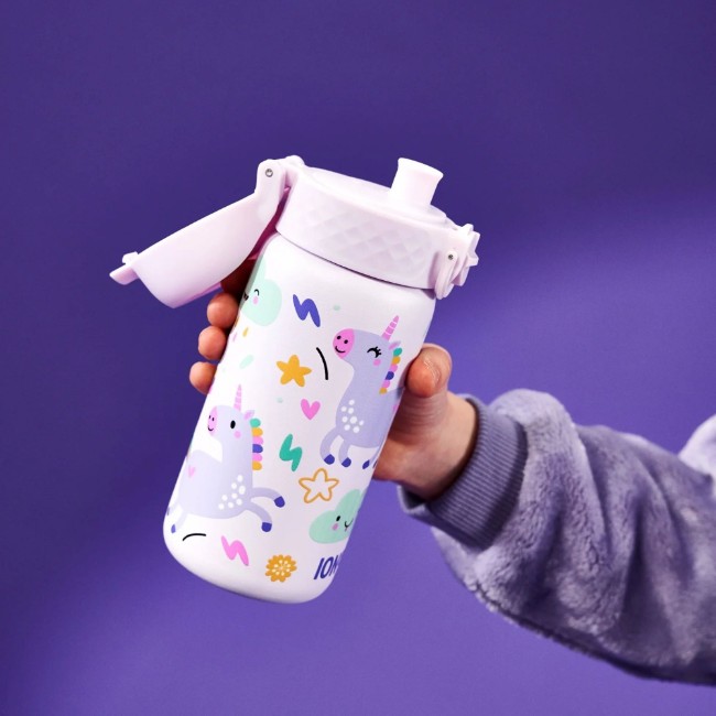 Детска бутилка за вода, неръждаема стомана, 320 мл, Unicorns - Ion8