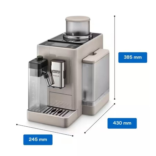 Автоматична машина за еспресо 1450W, "Rivelia", Sand Beige - DeLonghi