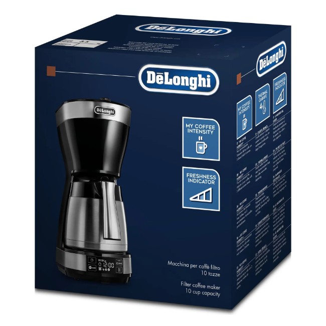 Кафемашина ICM16731, 1200 W, сребристо черна - DeLonghi