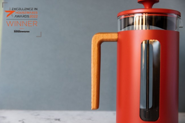 Кафемашина, изработена от боросиликатно стъкло, 1L, "Pisa", червена - La Cafetiere