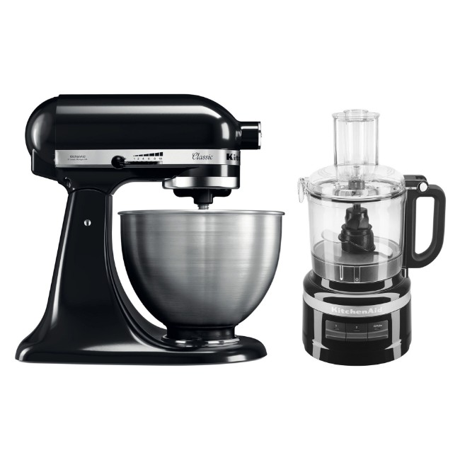 Комплект от 4,3 L Classic@ standmixer и 1,7 L кухненски робот, Onyx Black - KitchenAid