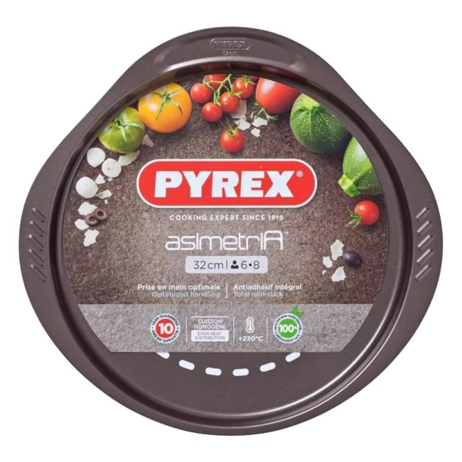 Тава за печене на пица, въглеродна стомана, 32 см, "Asimetria" - Pyrex