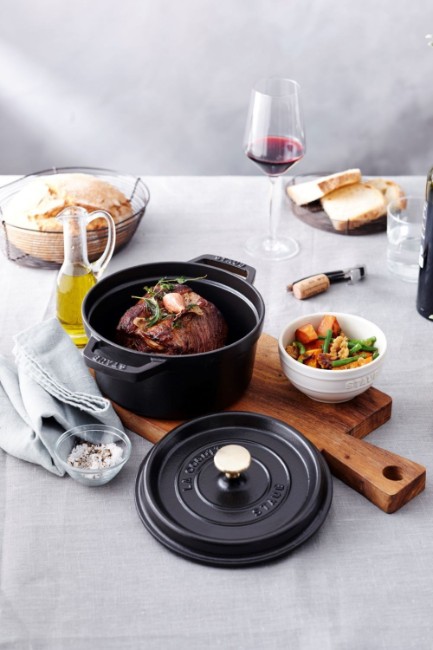 Тенджера Cocotte, чугун, 24 см/4,7 л, Black - Staub