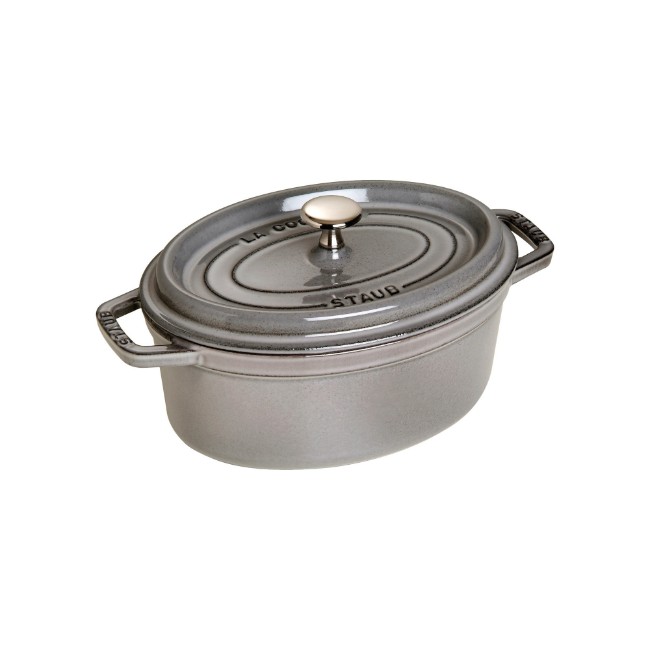 Овална тенджера Cocotte от чугун, 23 см/2,35 л, <<Графитно сиво>> - Staub